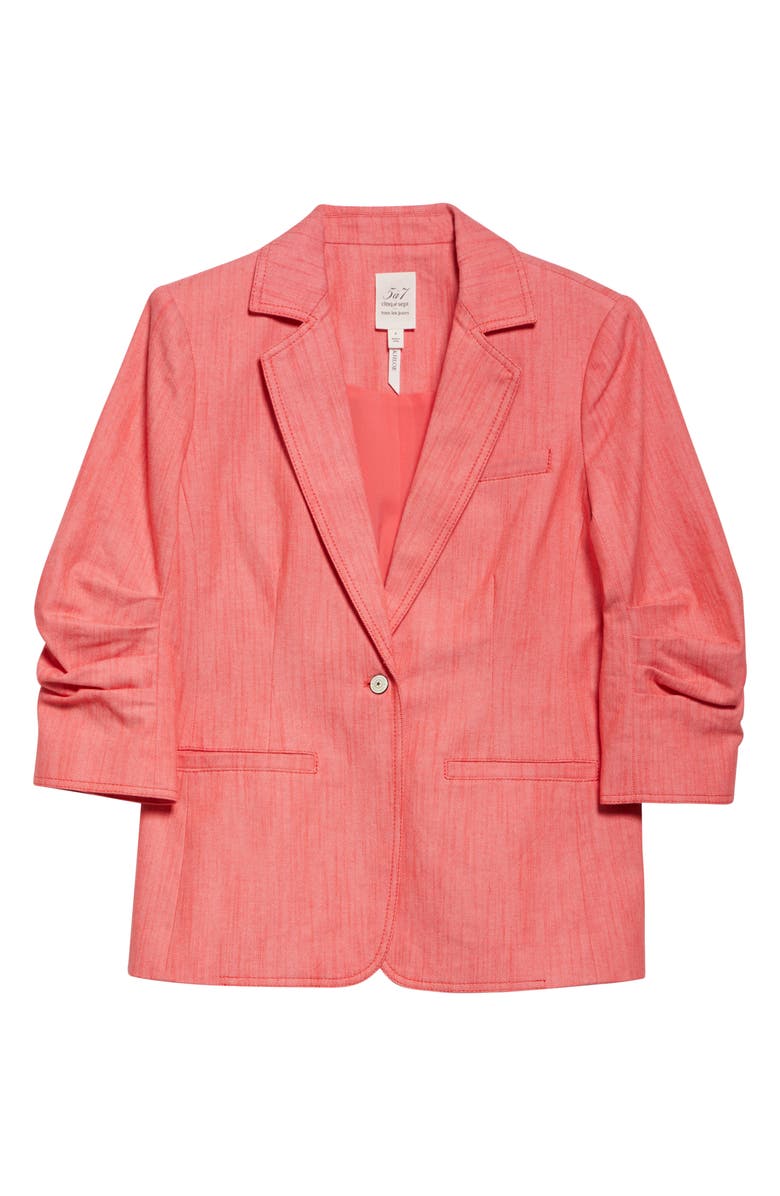 Cinq à Sept Khloe Denim Blazer, Alternate, color, Cherry Lemon