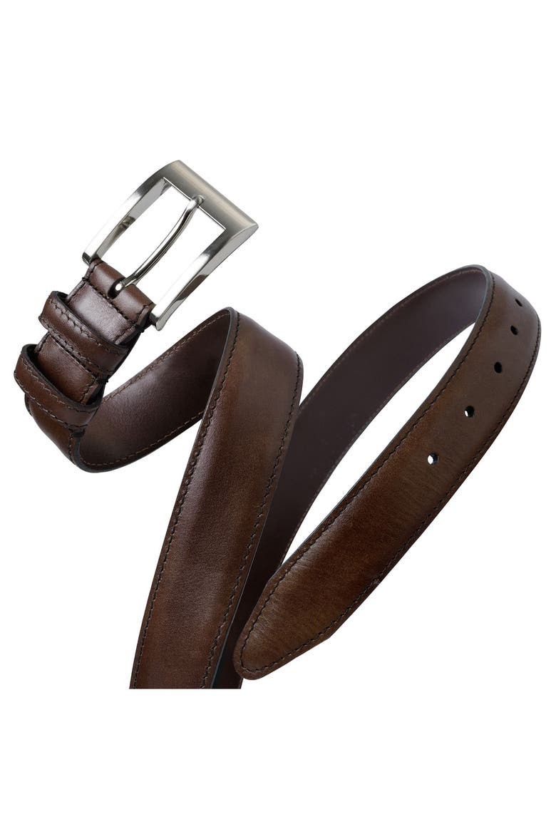 Wide Leather Belt, Alternate, color, ESPRESSO