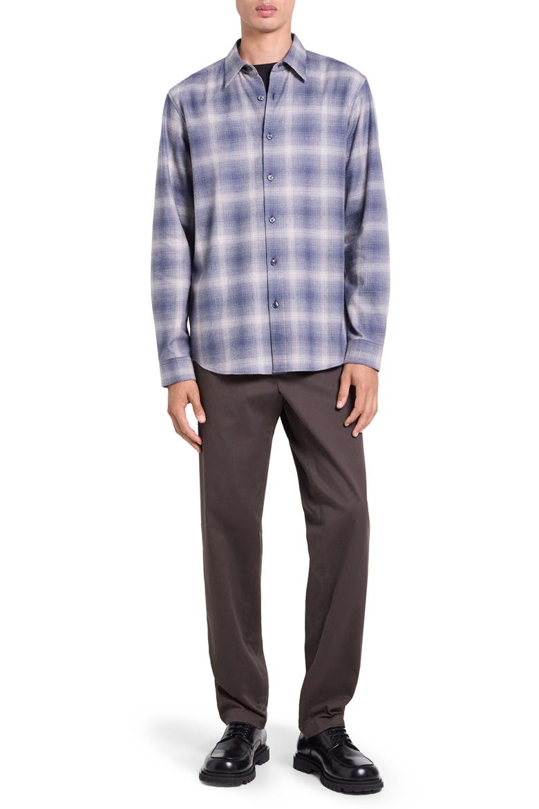Irving Plaid Long Sleeve Cotton Shirt, Alternate, color, INKLING MULTI - 2UW
