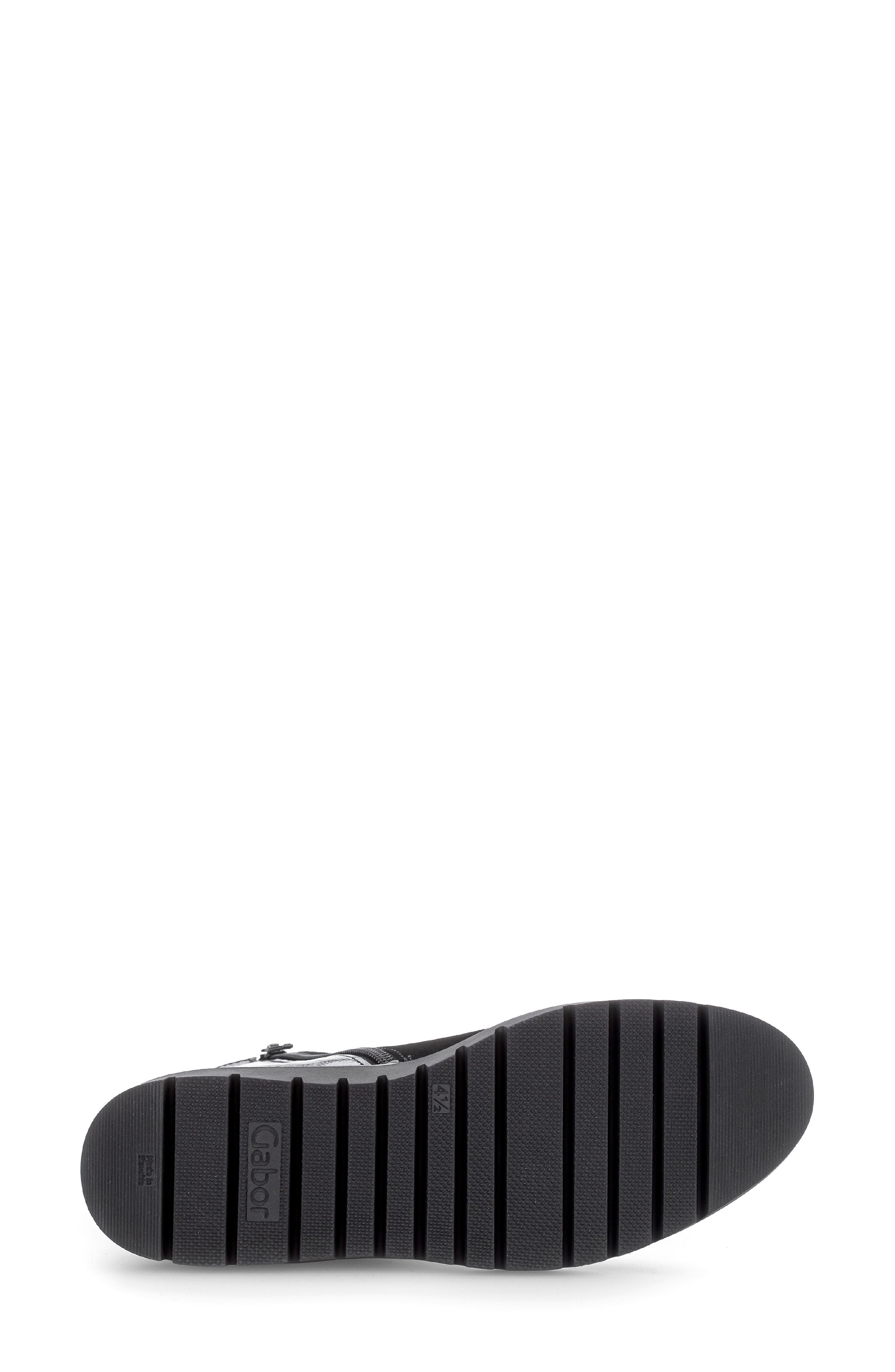 Sally Leather Wedge Bootie, Alternate, color, BLACK