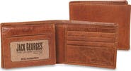 JACK GEORGES Voyager Bifold Wallet with ID Flap