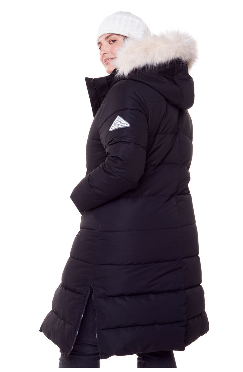 Alpine North KLUANE PLUS SIZE - Vegan Down Ultra Long Winter Parka, Alternate, color, Black