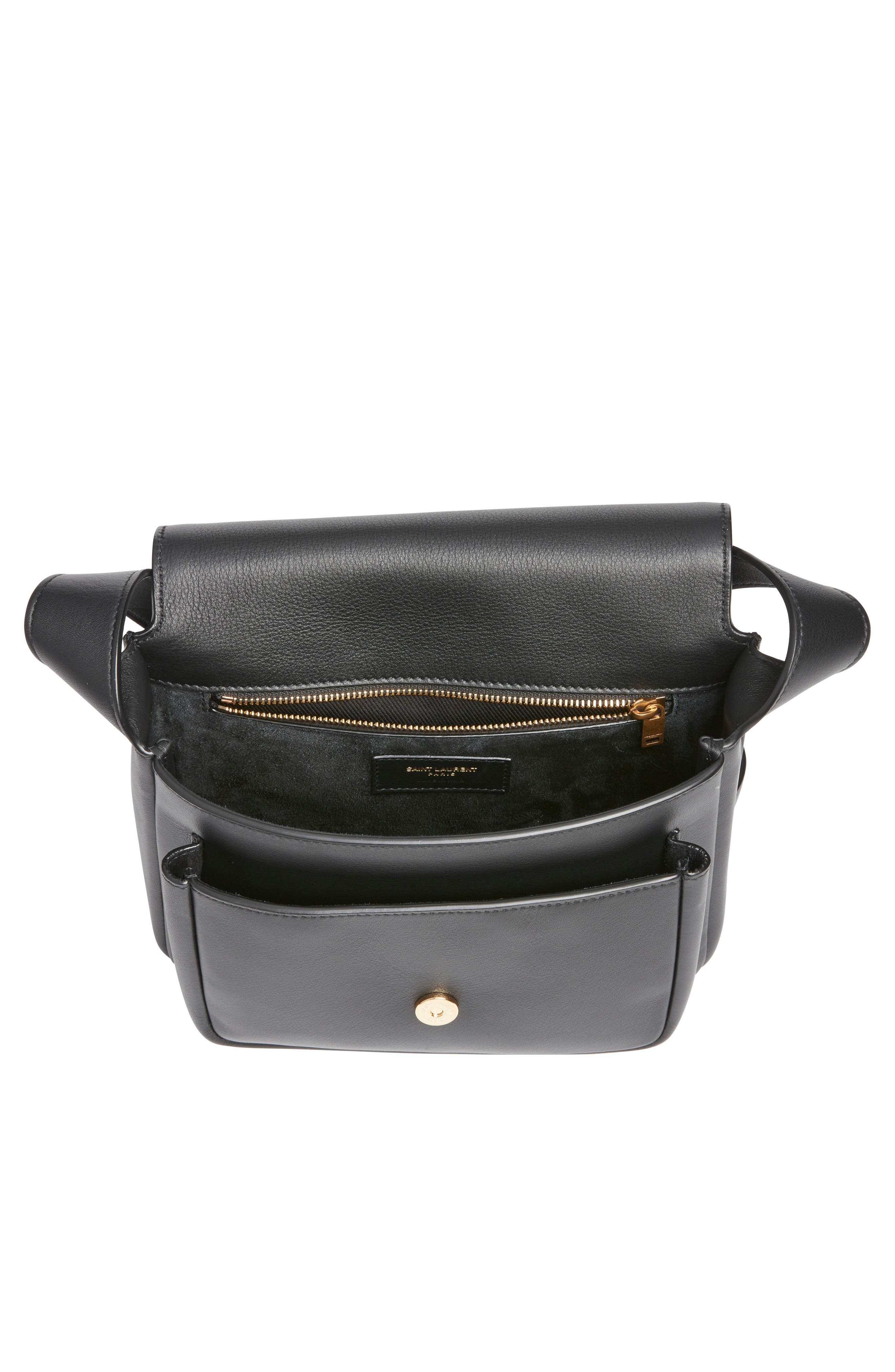 Saint Laurent Niki Leather Crossbody Bag, Alternate, color, 