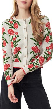 Scotch & Soda Poinsettia Intarsia Crewneck Sweater