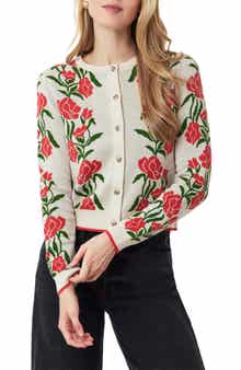Scotch & Soda Poinsettia Intarsia Crewneck Sweater