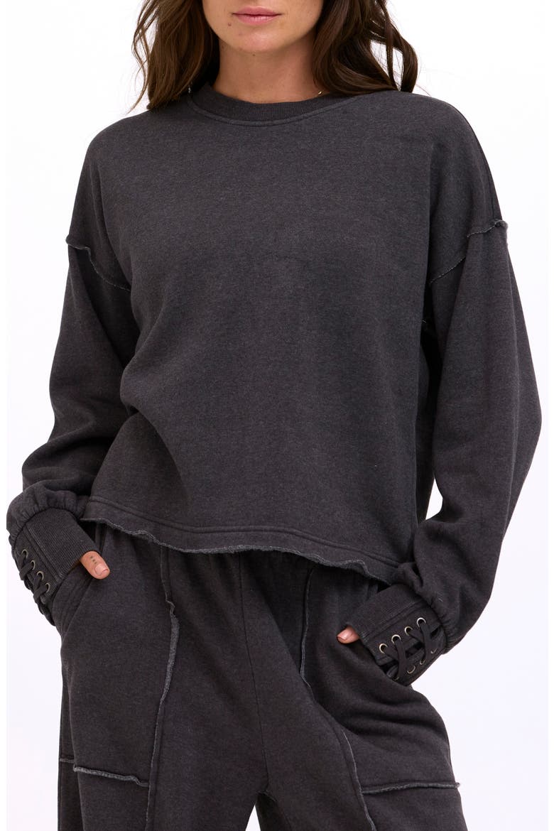 Roxanna Sweatshirt, Main, color, BLACK