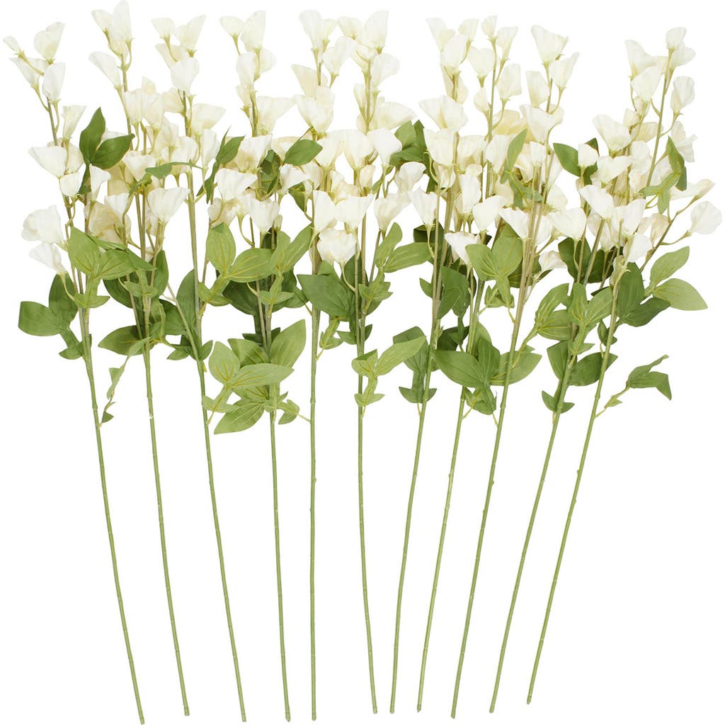 Sonoma Sage Home Set Of 12 Sweet Pea Artificial Flowers In White