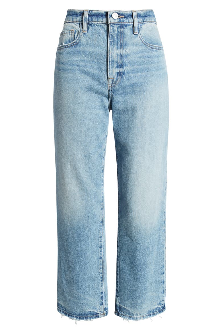 Le Jane High Waist Ankle Straight Leg Jeans, Alternate, color, RHODE GRIND