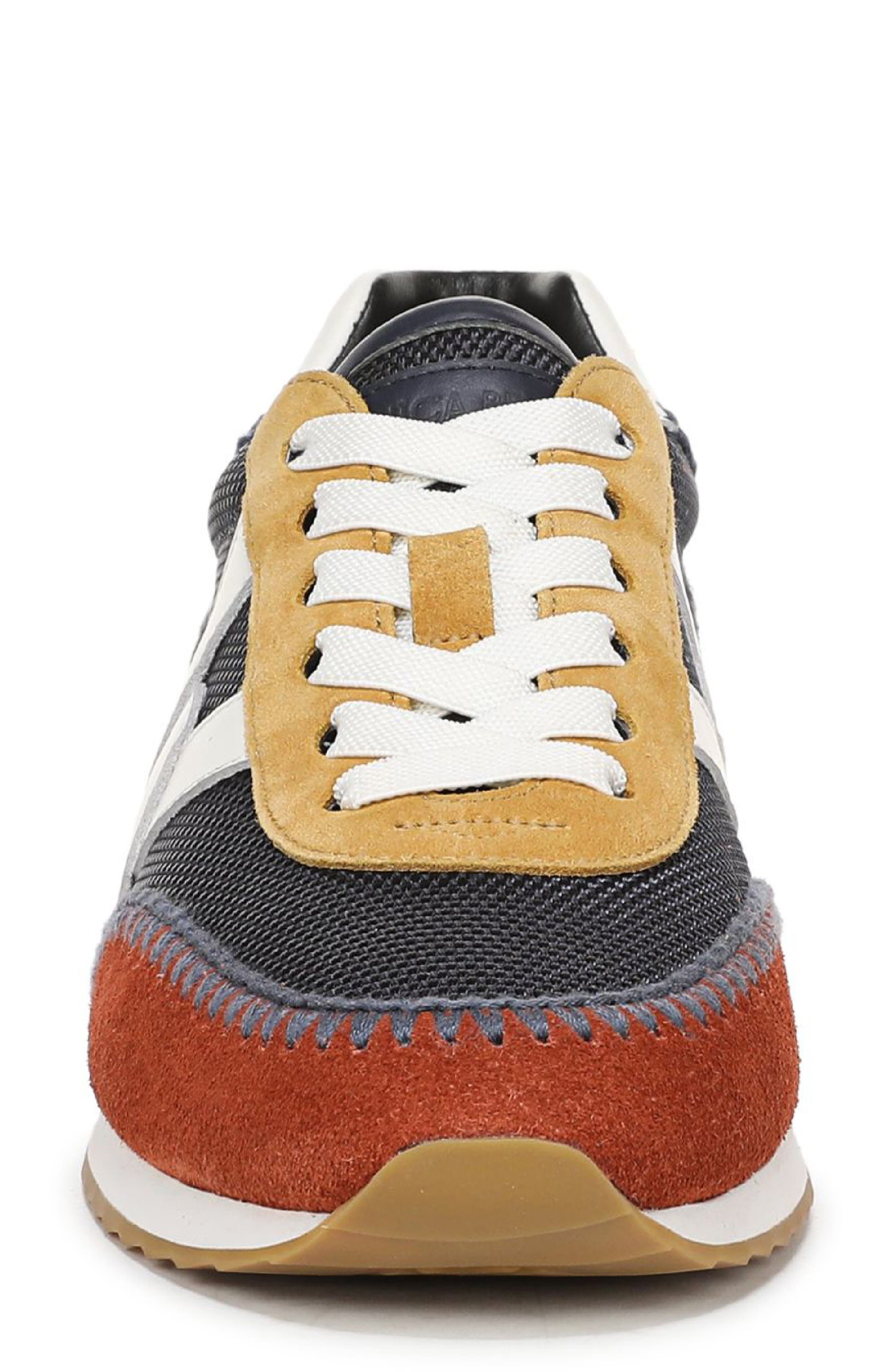 Penrose Slip-On Sneaker, Alternate, color, NAVY/ RUST SUEDE