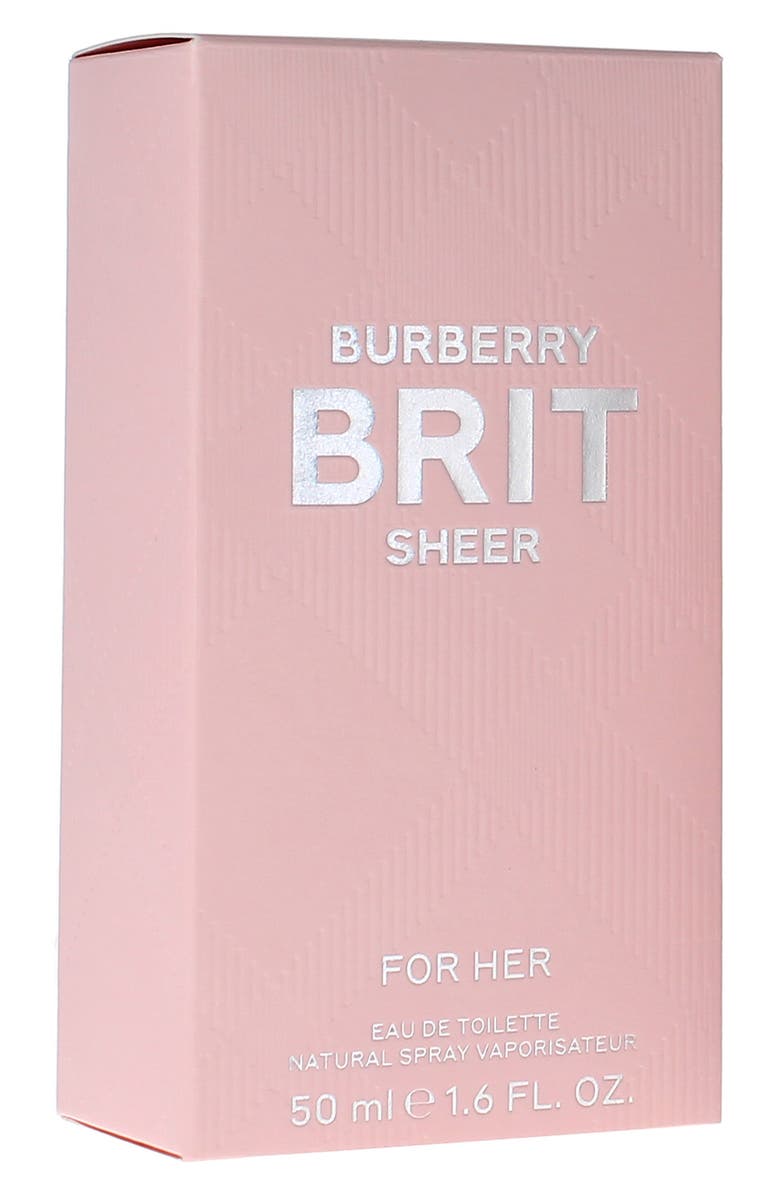 Burberry Brit Sheer Eau de Toilette, Alternate, color,