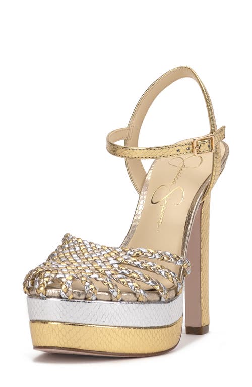 Jessica Simpson Inaia Basketweave Pump In Silver