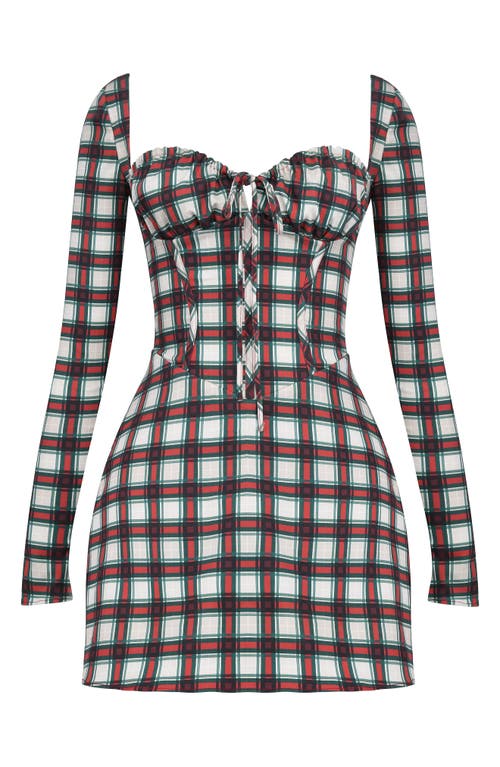HOUSE OF CB HOUSE OF CB MALIKA LONG SLEEVE COCKTAIL MINIDRESS 