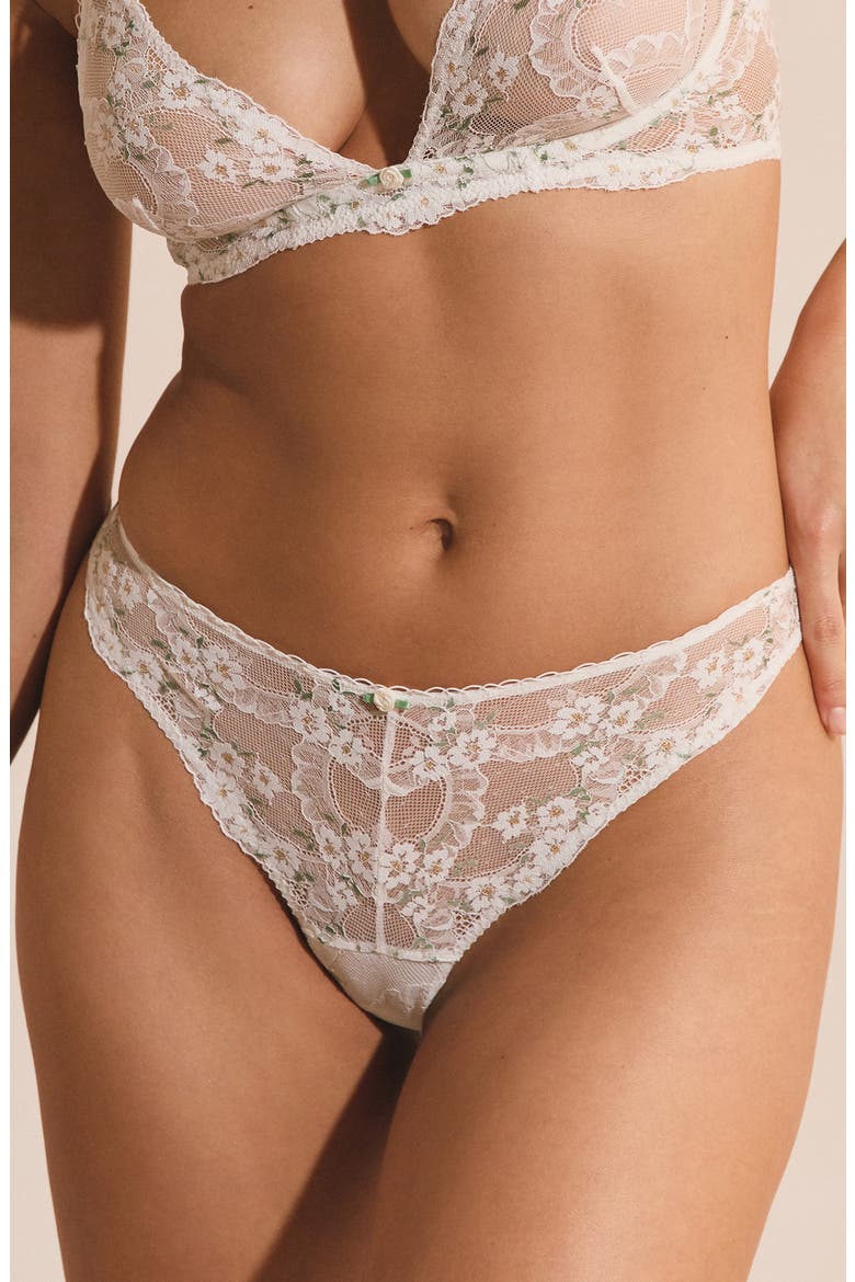 Bouquet Thong, Main, color, WHITE MULTI
