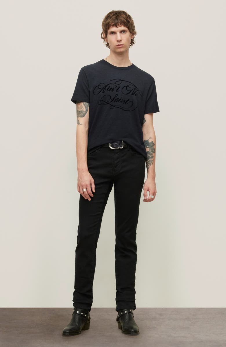 John Varvatos Ain't No Saint Slub Graphic Tee, Alternate, color,