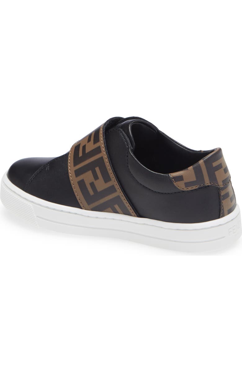 Fendi Kids' FF Logo Low Top Sneaker, Alternate, color,