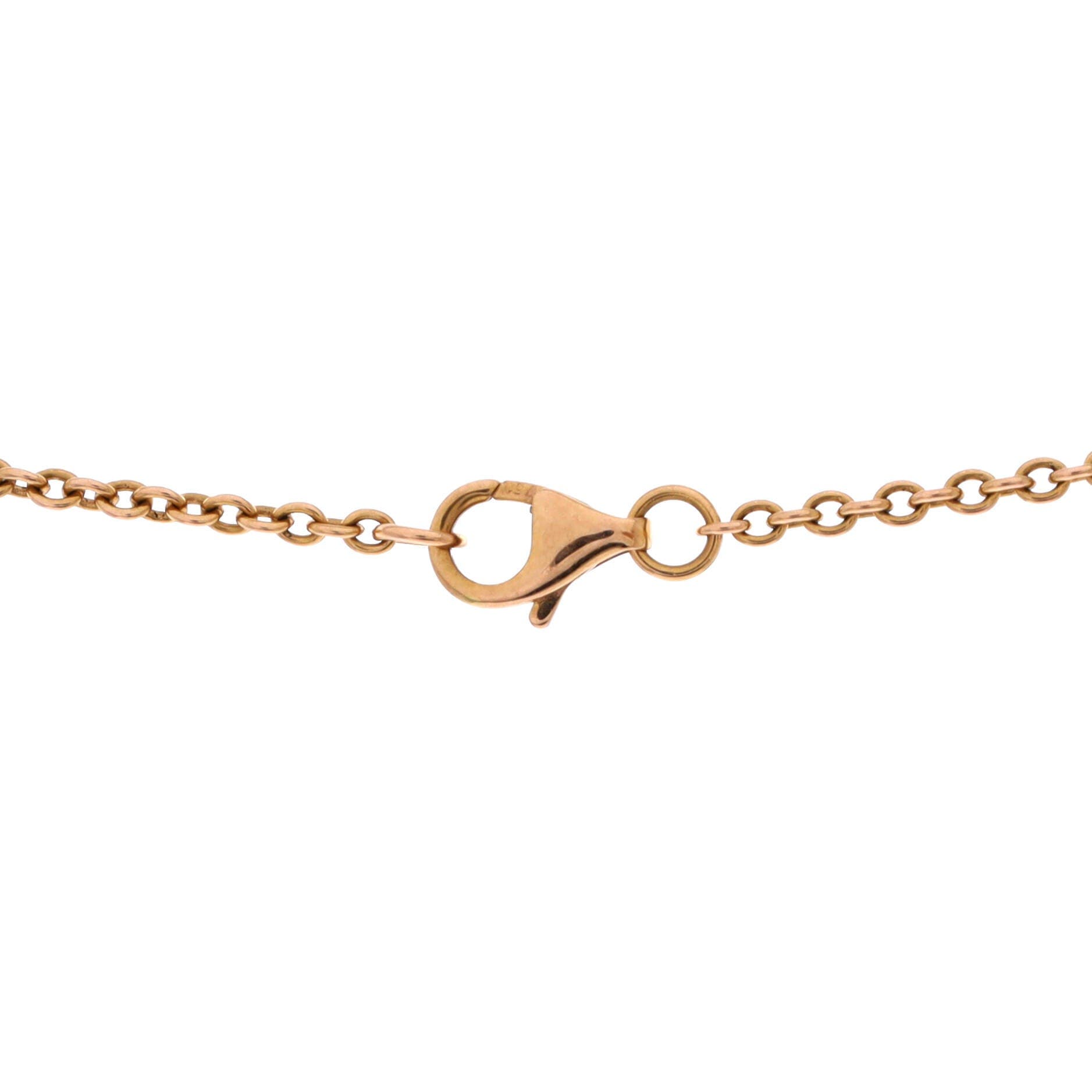Love Interlocking Necklace 18K Rose Gold, Alternate, color, Metallic Gold