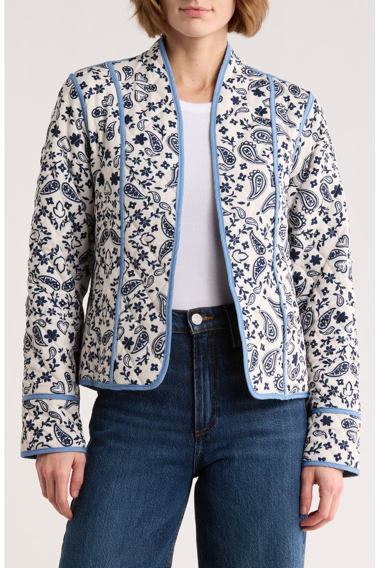 Reversible Quilted Jacket, Alternate, color, BLUE