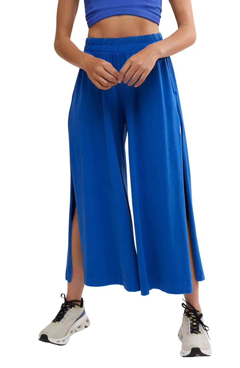 Free People FP Movement Hot Shot Slit Wide Leg Pants, Main, color, 