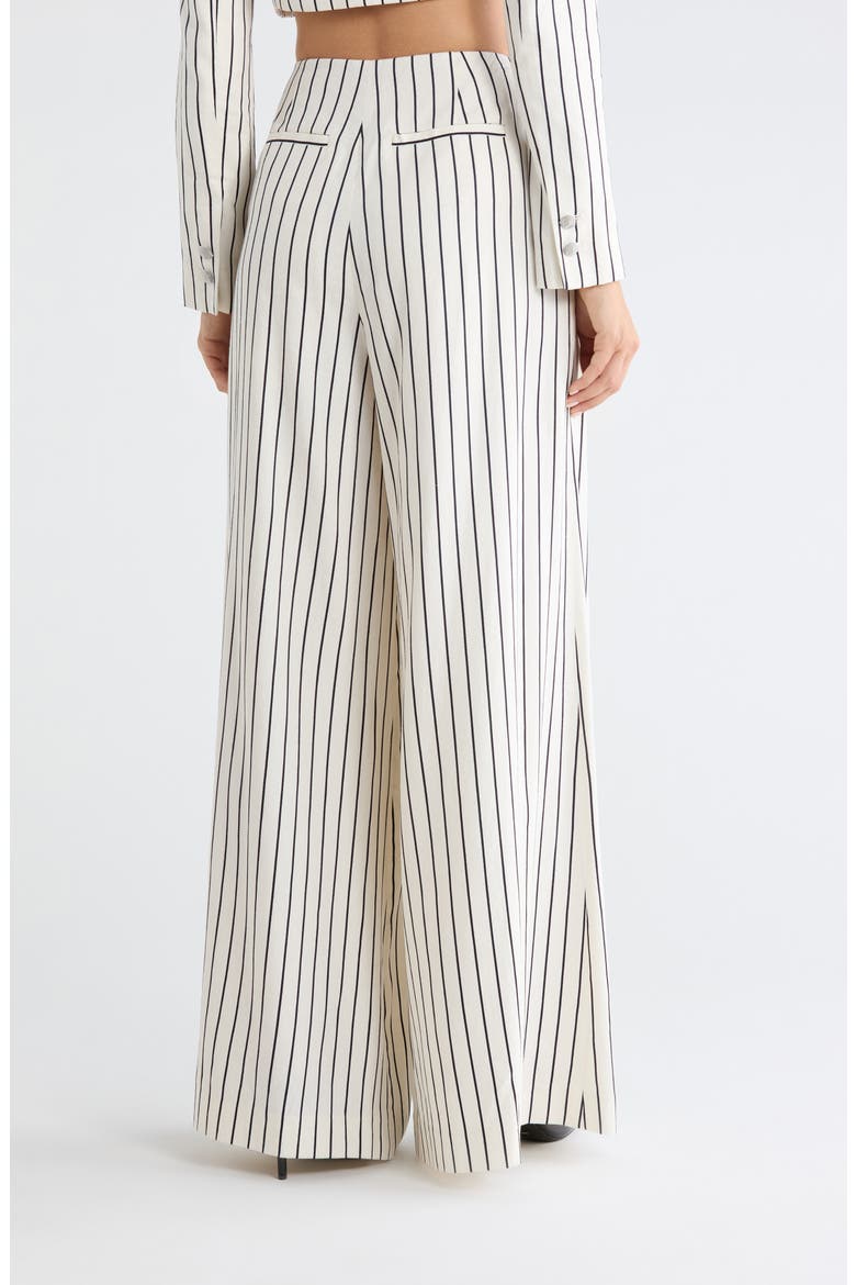 Kingston Pinstriped Wide Leg Pants, Alternate, color, VINTAGE WHITE/BLACK PIN STRIPE