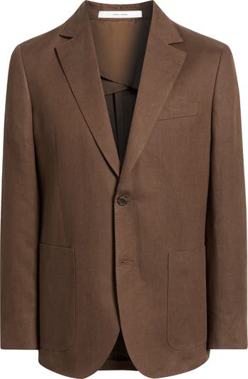 Henrik Trim Fit Solid Italian Linen Suit Separate Jacket