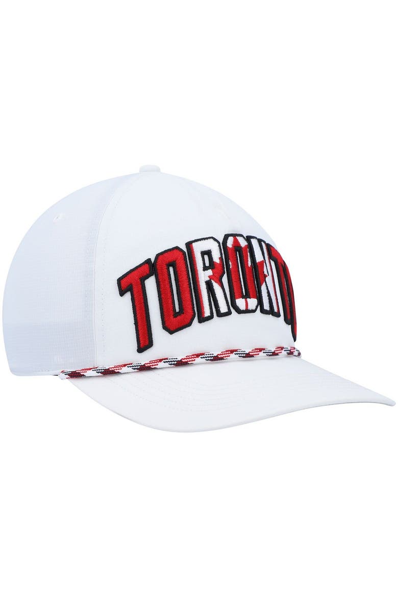 Men's '47 White Toronto Blue Jays Flag Flutter Hitch Snapback Hat, Alternate, color, White