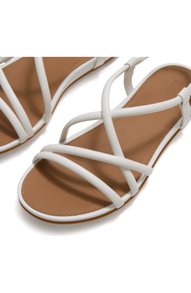 FitFlop Gracie Leather Strappy Sandals, Alternate, color, Urban White