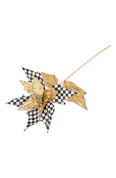 Courtly Noel Poinsettia Stem