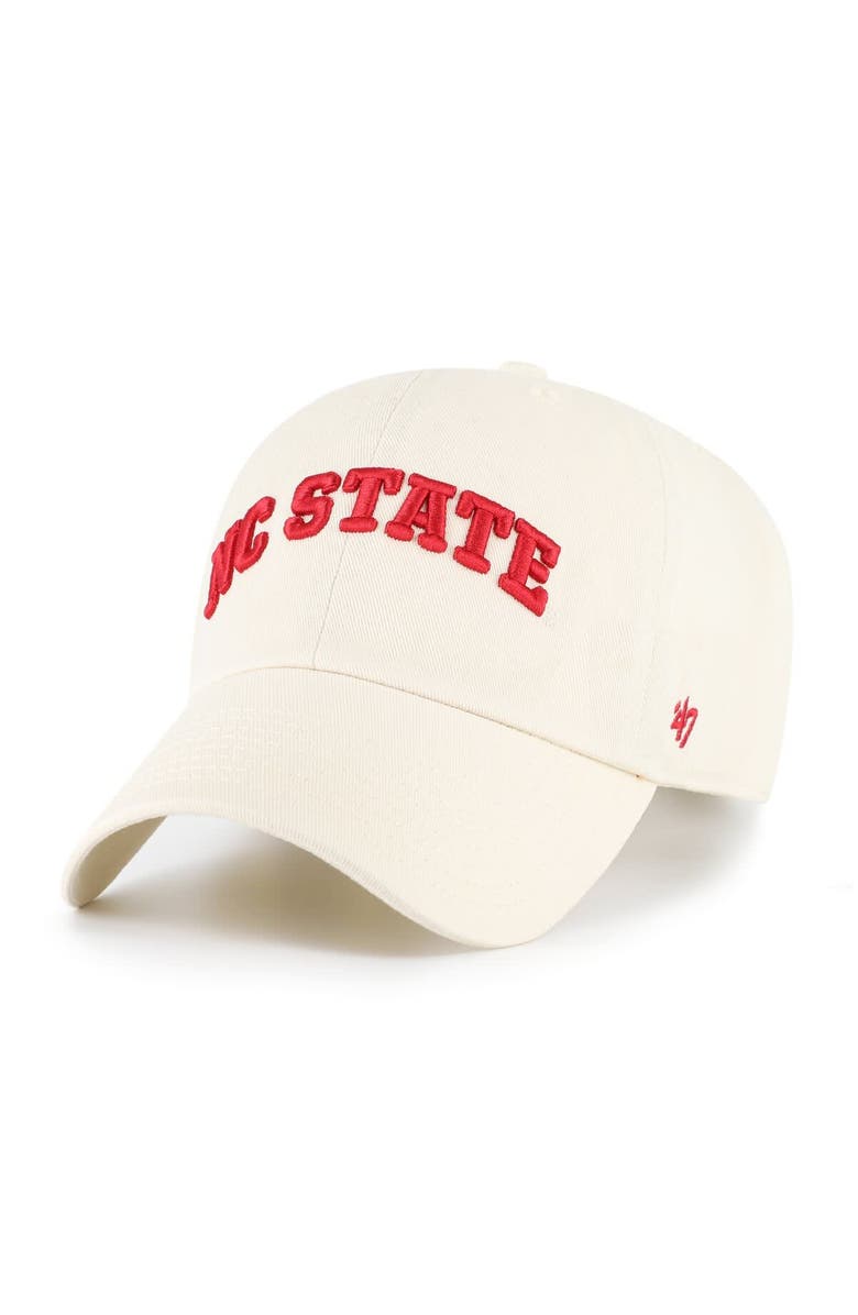 '47 Men's '47 Sand NC State Wolfpack Clean Up Adjustable Hat, Main, color, Sand