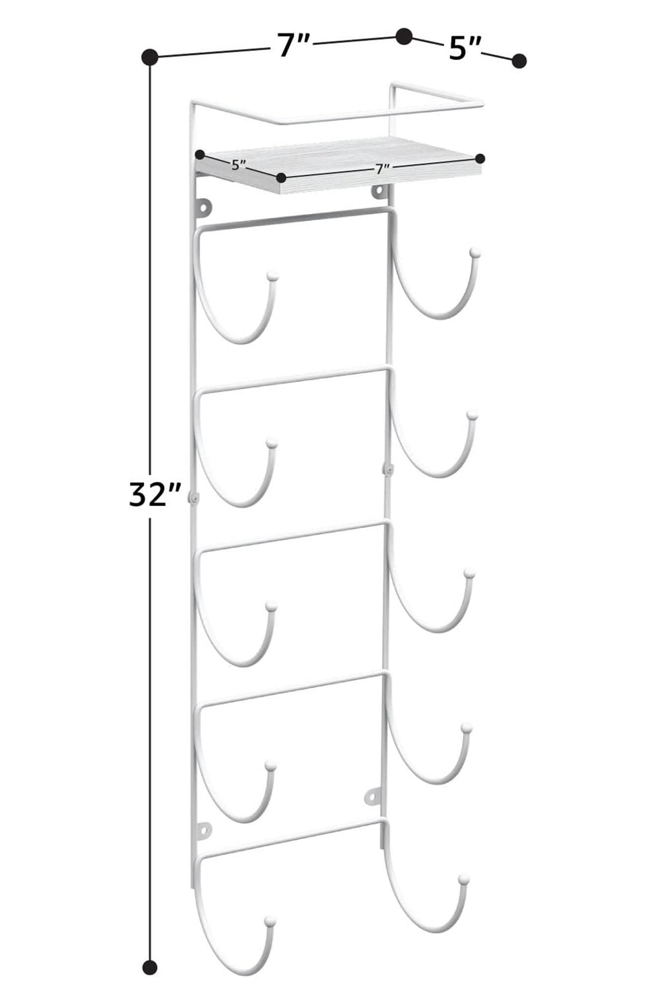 SORBUS Wall Mounted Organizing Rack