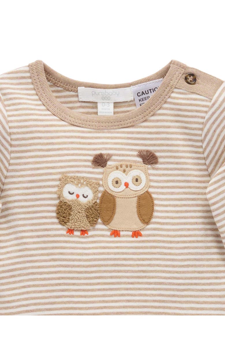 Bodysuit & Legging Set, Alternate, color, Mushroom Mini Stripe