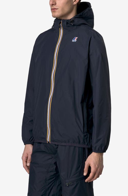 K-way Le Vrai 4.0 Claude Water Repellent Jacket In Blue Depth
