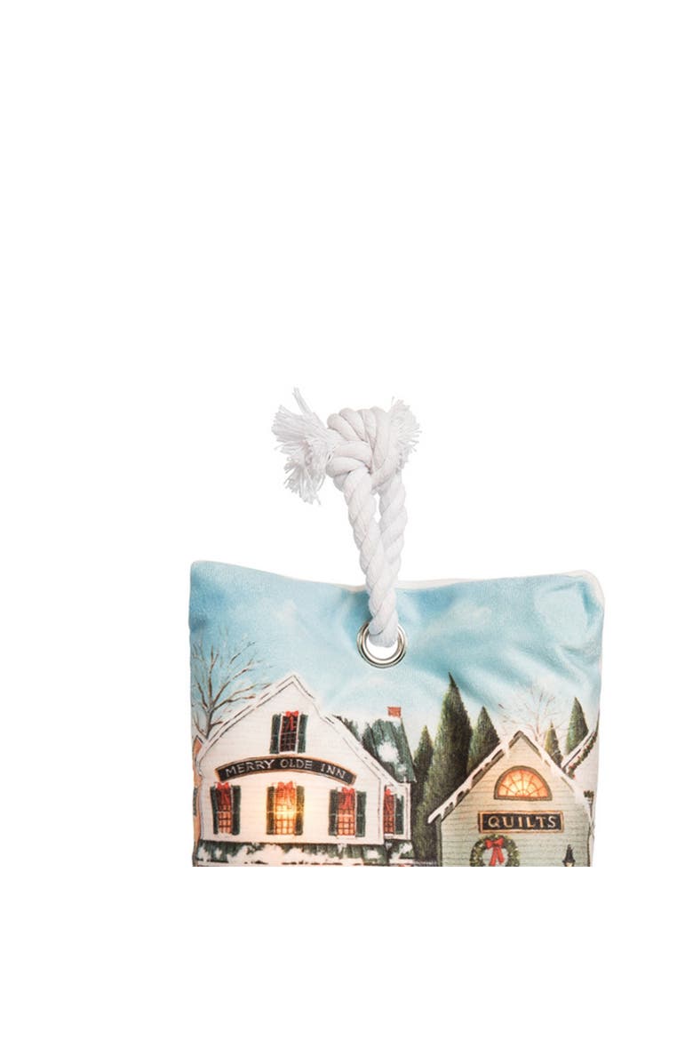 Christmas Village Light-Up LED Doorstop, Alternate, color, Yellow