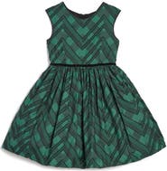 Pippa & Julie Kids' Kerry Textured Plaid Dress