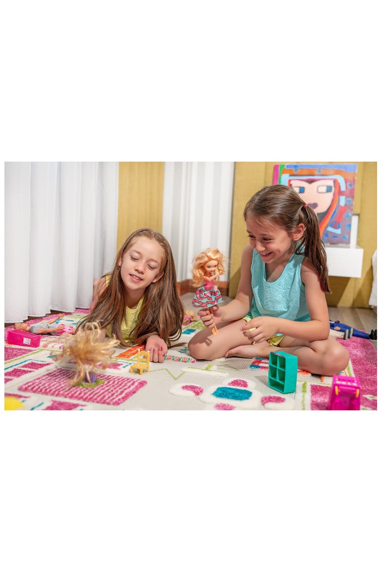 LUCA AND CO Playhouse Play Rug, Alternate, color, PINK