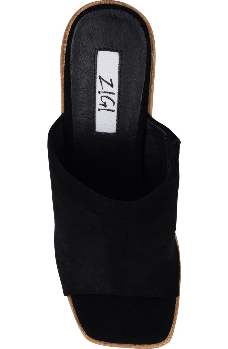 ZIGI Zhamira Platform Wedge Sandal, Alternate, color, Blk Suede