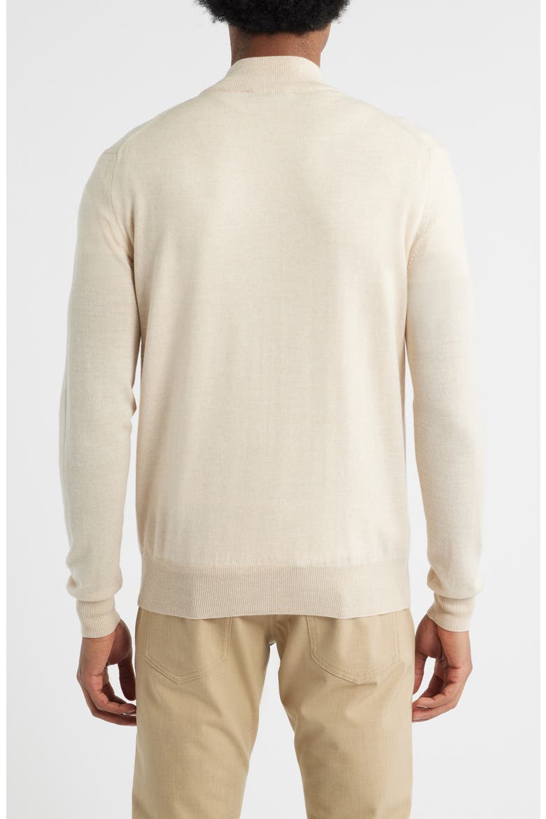 Cashwool® Full Zip Sweater, Alternate, color, LIGHT BEIGE