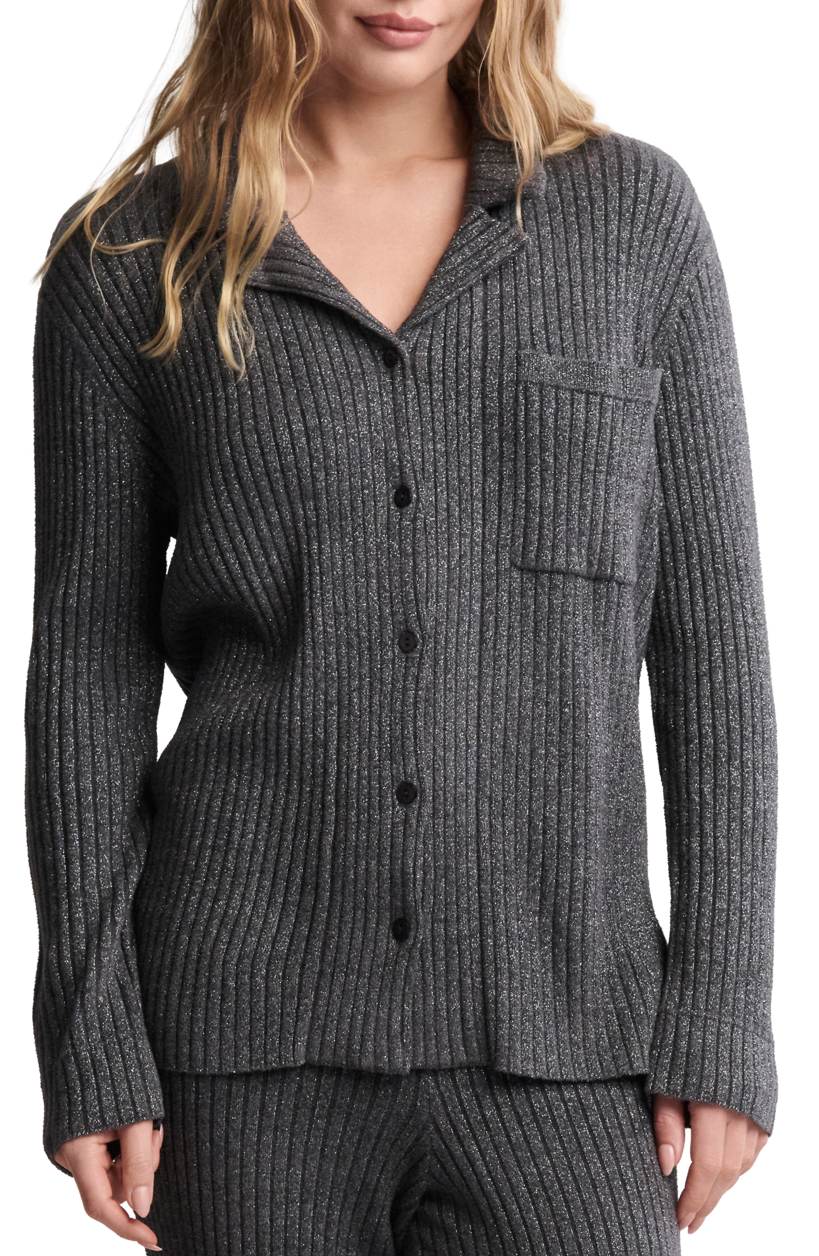 Barefoot Dreams® CozyChic® Ultra Lite® Rib Button-Up Shirt