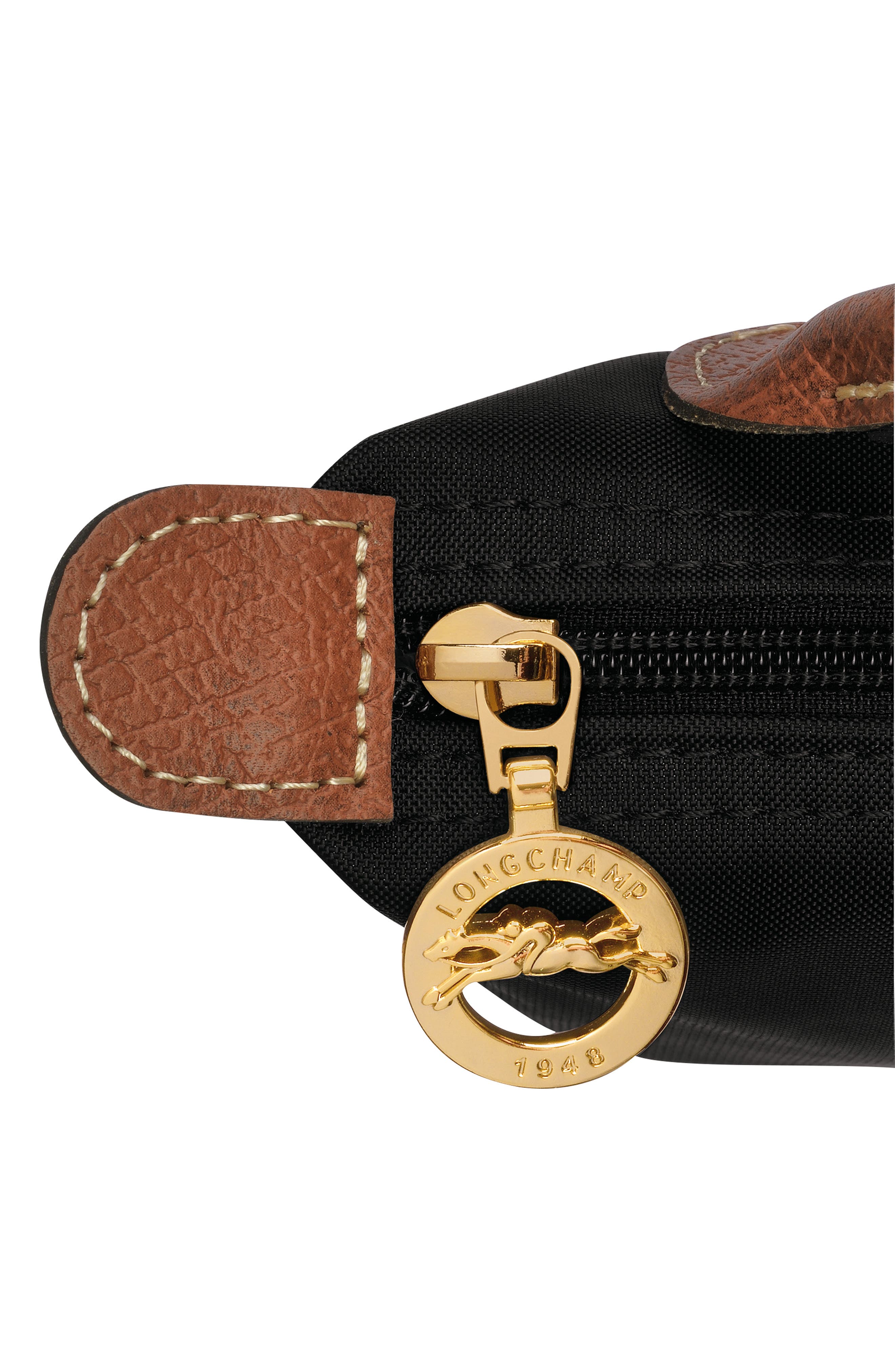 Longchamp Le Pliage Cosmetics Case, Alternate, color, Black