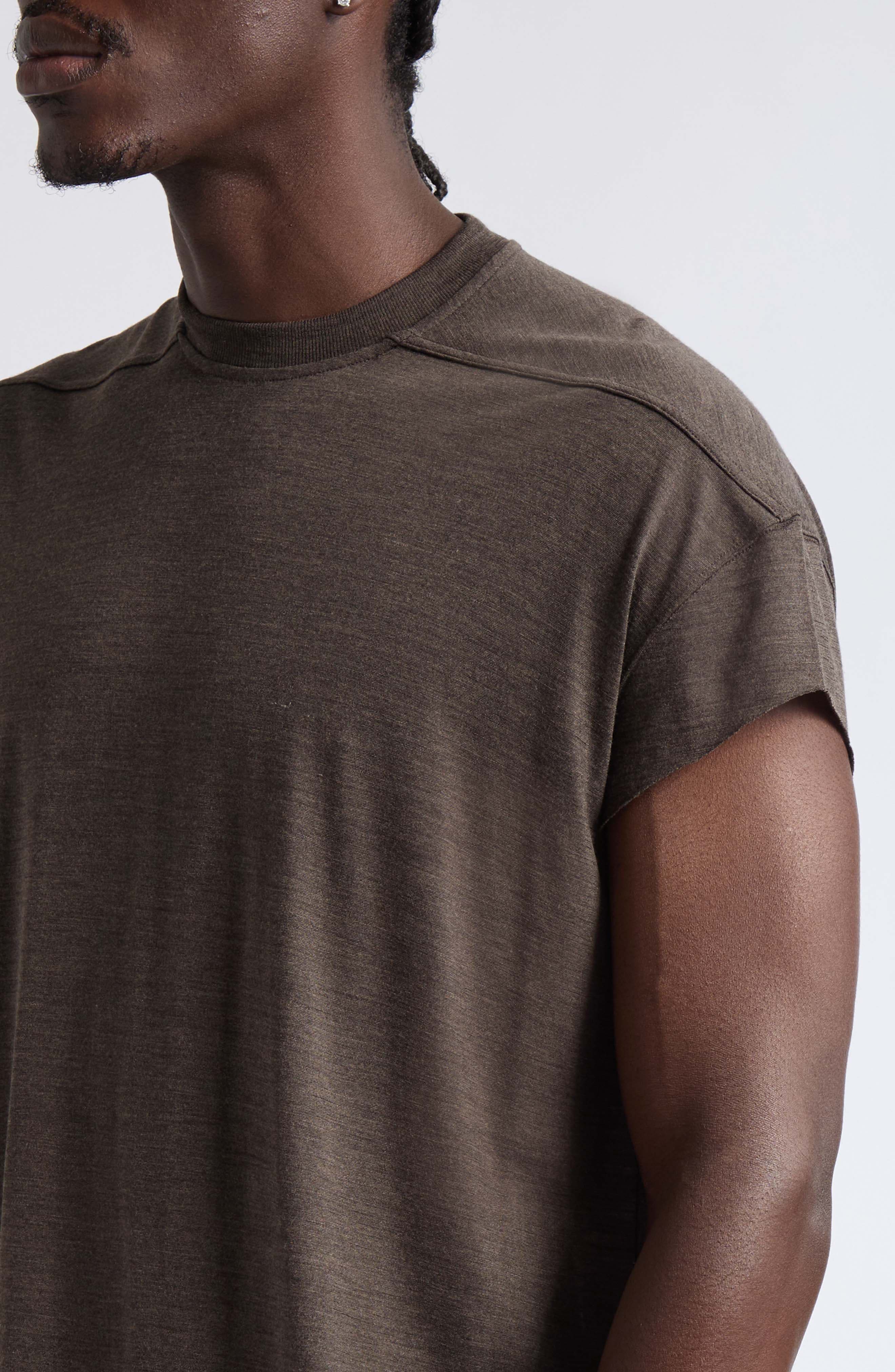 Rick Owens Jumbo Wool & Silk T-Shirt (Men) | Nordstrom
