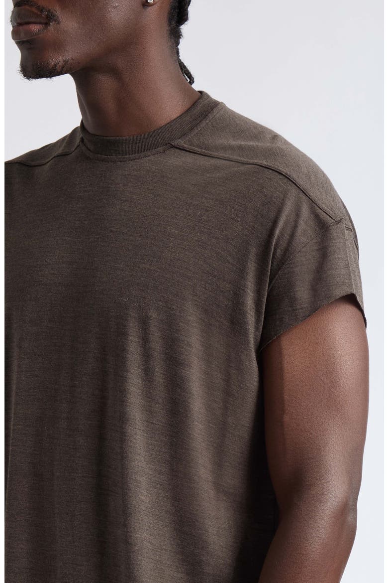 Jumbo Wool & Silk T-Shirt, Alternate, color, DARK DUST
