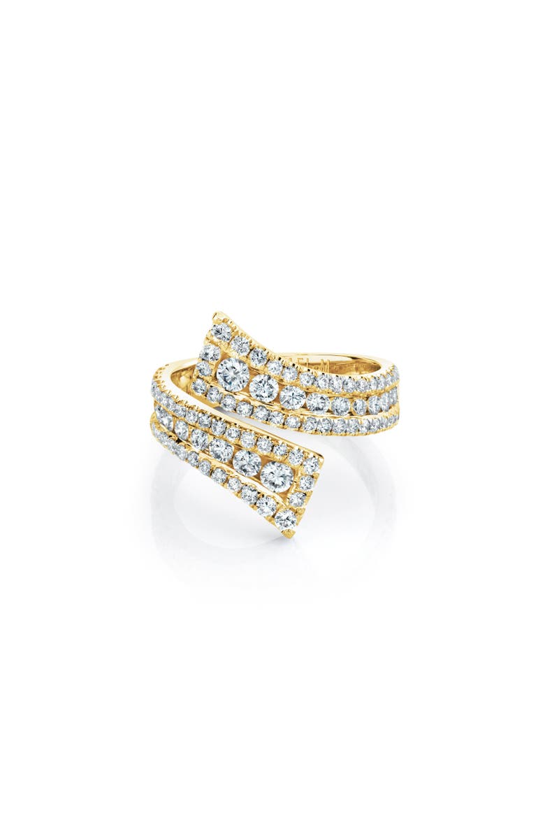 Michael M Europa Bypass Ring, Alternate, color, Yellow Gold