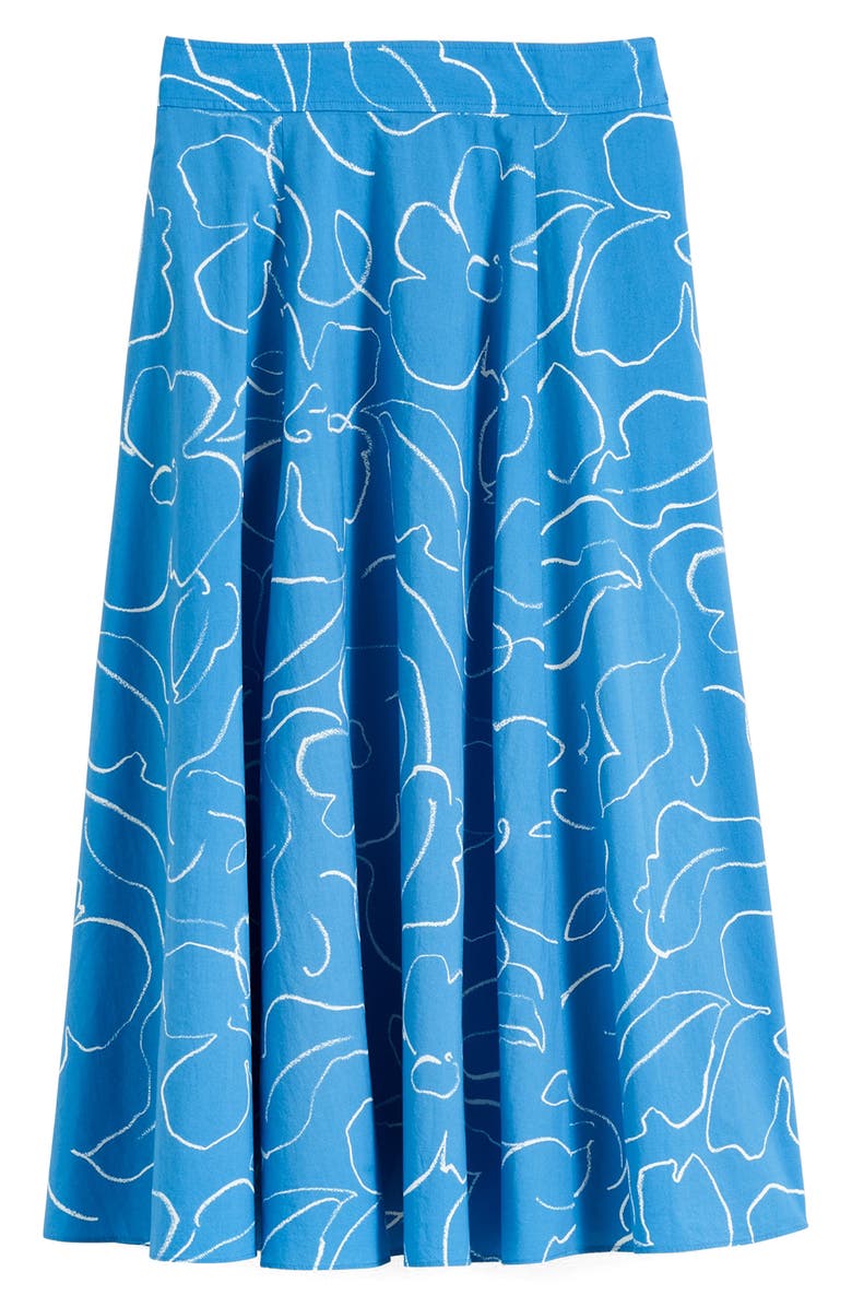 Madewell Linear Bloom Signature Poplin Maxi Skirt, Alternate, color, 