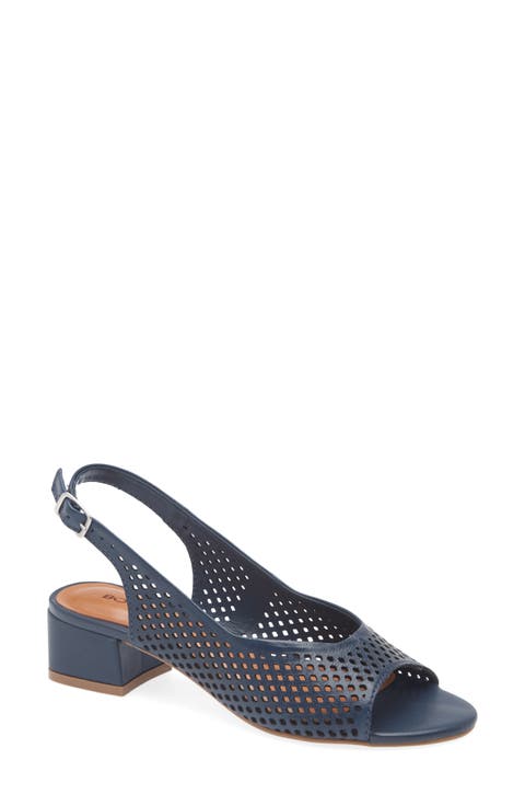 Botelsa Perforated Open Toe Slingback Pump (Women)