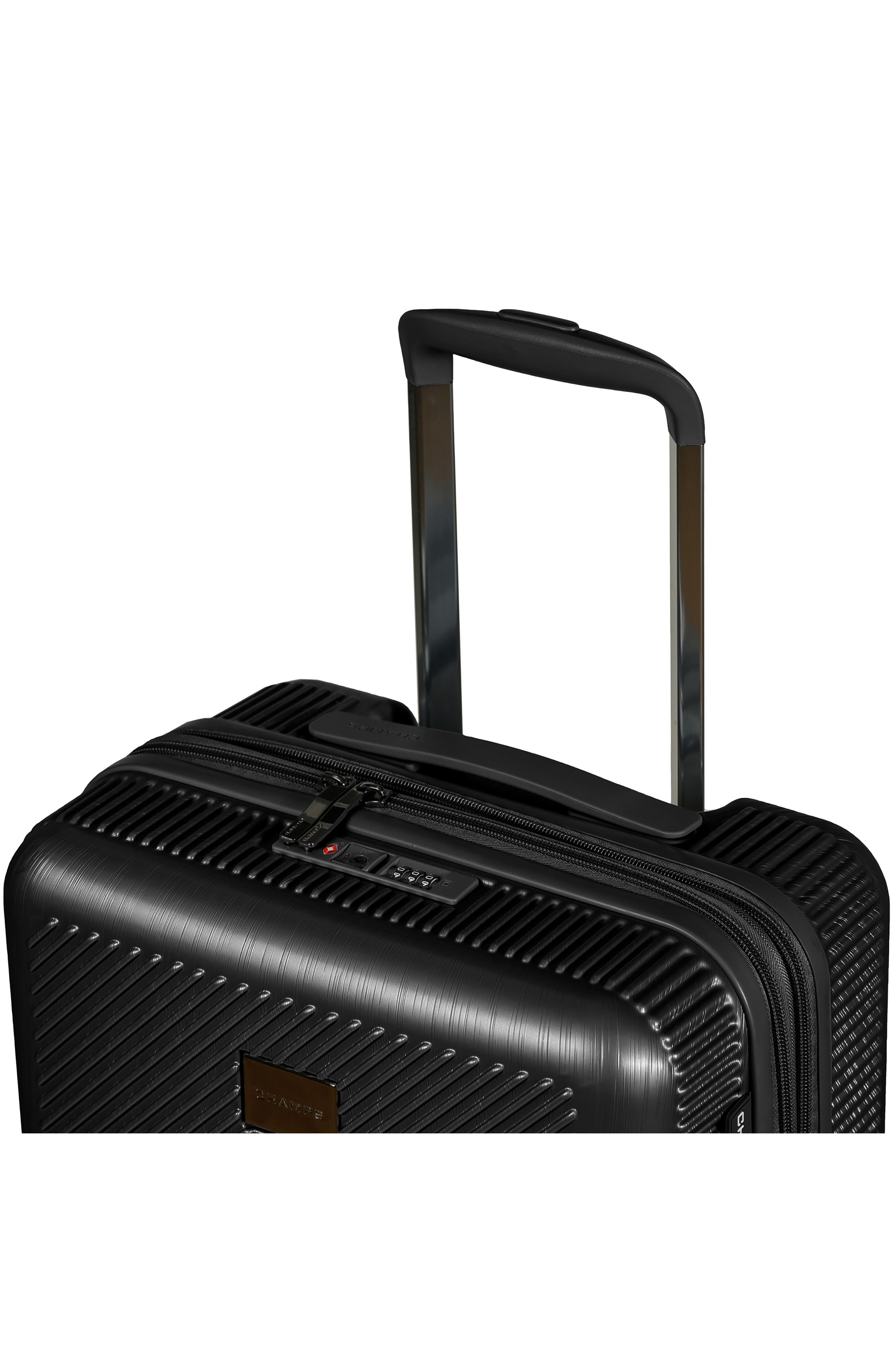 CHAMPS Iconic II Carry-On Hardside Suitcase, Alternate, color, Black