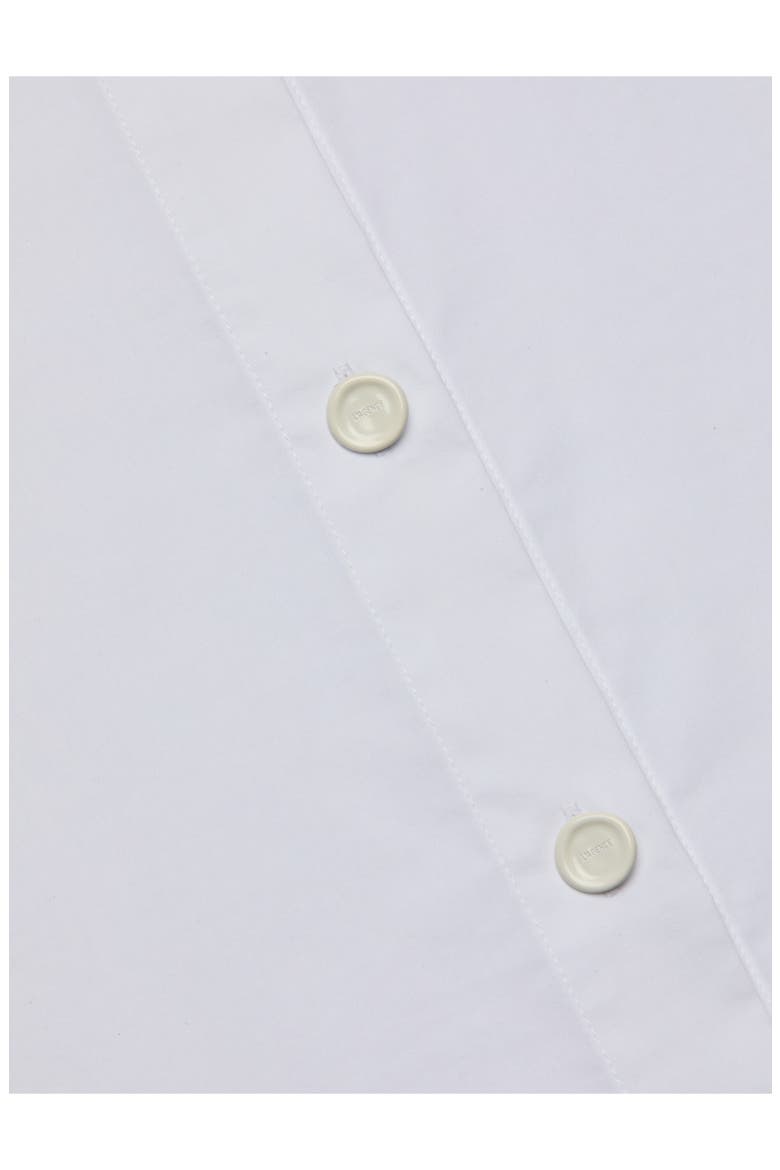 Rylie Relaxed Fit Organic Cotton Blend Button-Up Shirt, Alternate, color, WHITE