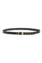 Flat Stud Double Keeper Leather Belt