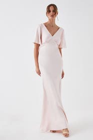Coast Tie Back Satin Bridesmaid Dress
