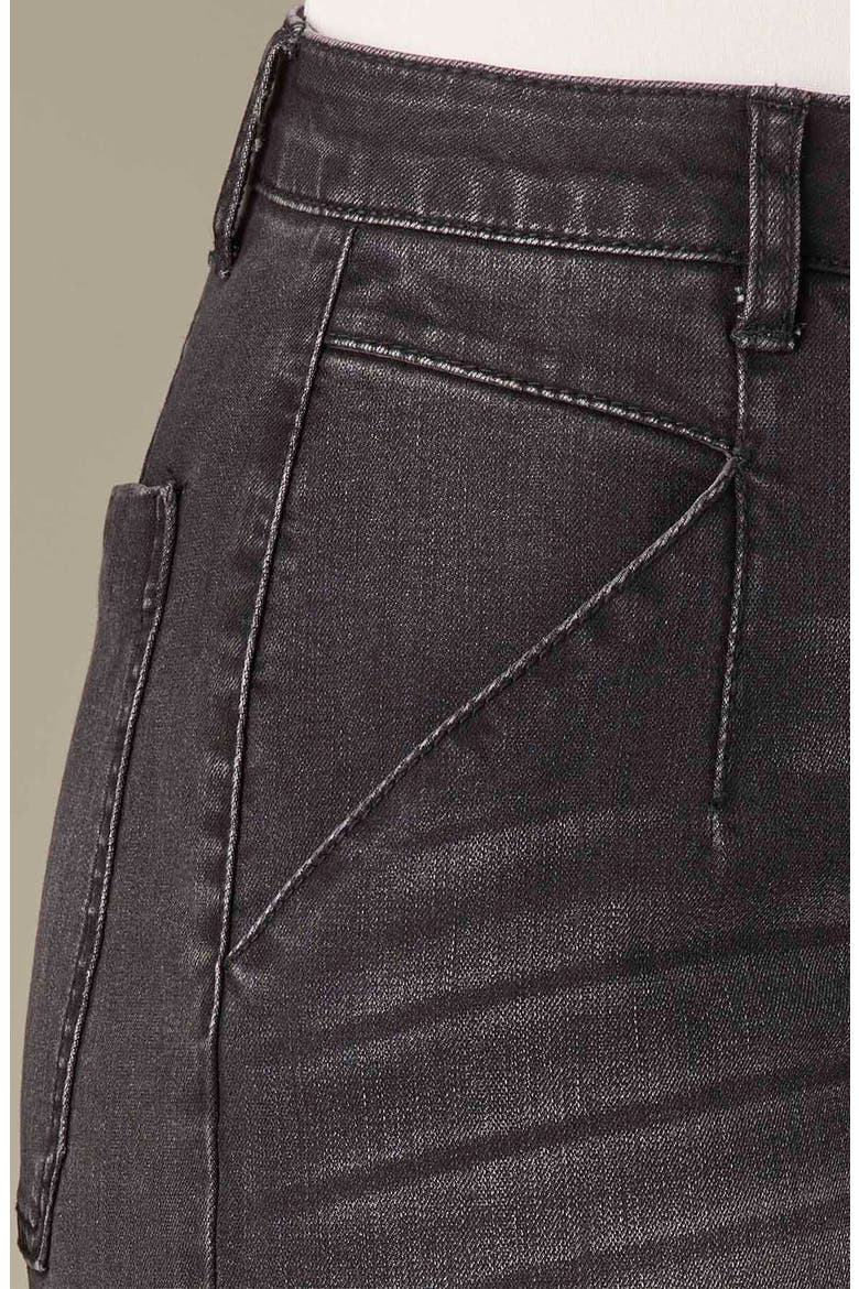 Wyatt Skyrise V-Pocket Ankle Wide Leg Jeans, Alternate, color, WASHED BLACK