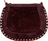 Persaman New York Adele Studded Suede Crossbody Bag