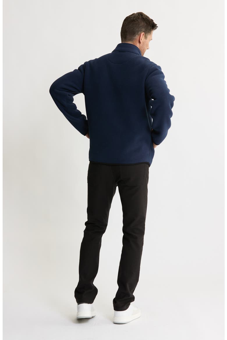 Quarter Zip Fleece Pullover, Alternate, color, NAVY